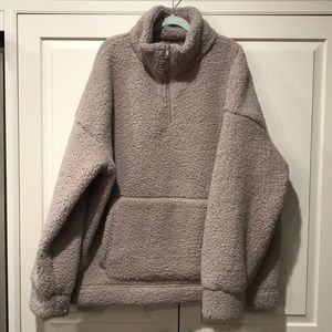 Sherpa pullover jackets